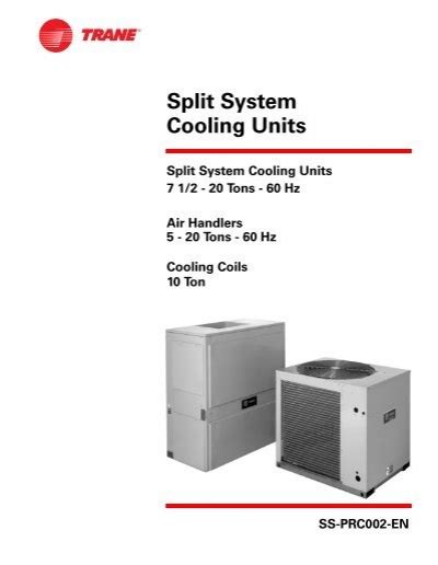 Split System Cooling Units Trane