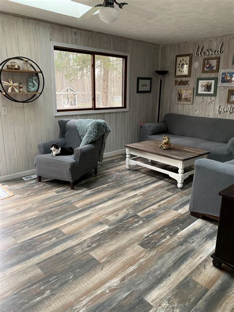 Coastal Flooring Featured In Beach Styled Living Room