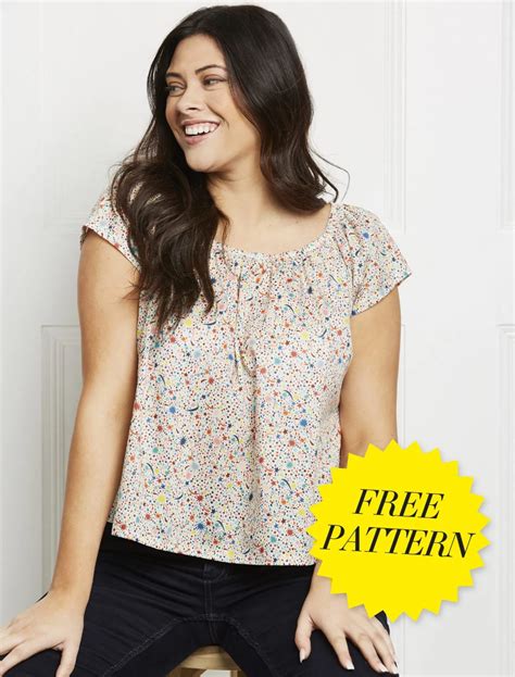 Start At The Top Simple Blouse Love Sewing Free Pdf Sewing Patterns