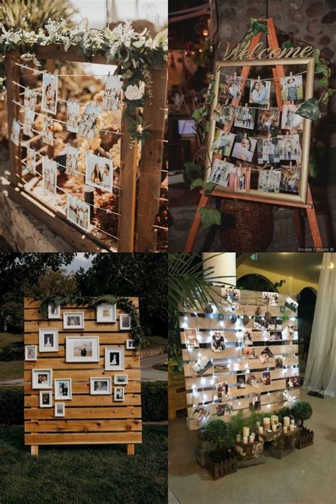 Having great reception decorations can add to the great memories that you have on your big day and can help guests have a wonderful. Top 30+ Wedding Photo Display Ideas for 2020 Wedding | Roses & Rings | Wedding photo display ...