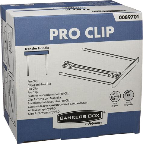 Bankers Box 0089701 ProClip Archive Clip 100 Mm With Frame 100
