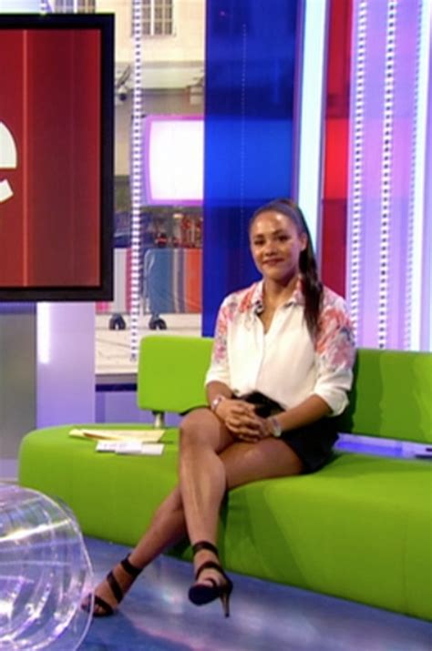 The One Shows Alex Scott Leaves Viewers Gobsmacked With Daringly Short Miniskirt Daily Star