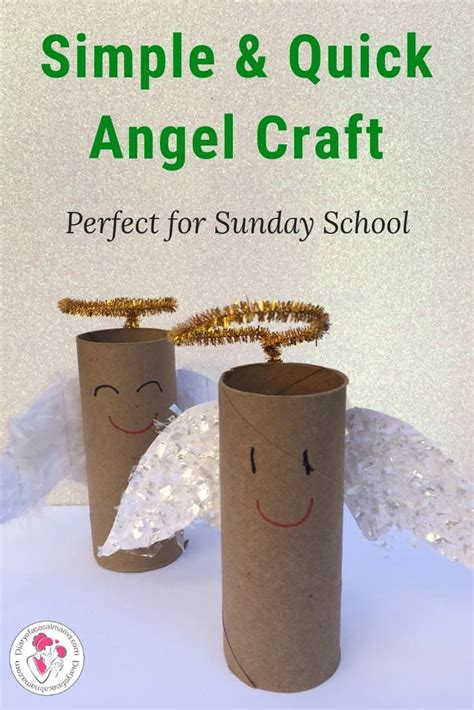 Easy Toilet Paper Roll Angel Christmas Craft Christmas Sunday