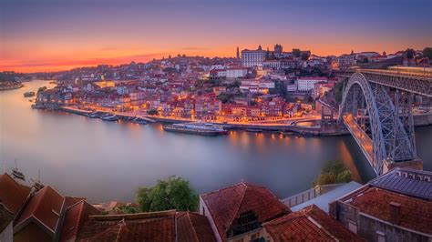 Bridge Portugal River Porto And Vila Nova De Gaia Hd City Wallpapers
