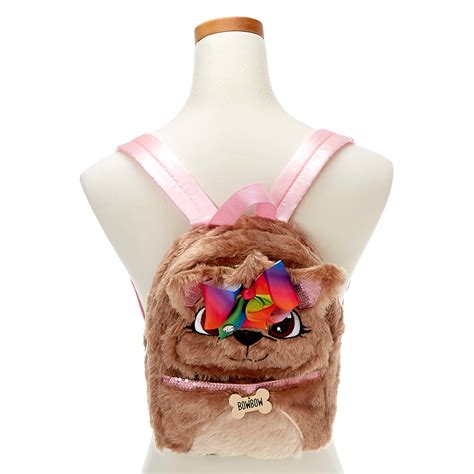 Jojo Siwa Bowbow Faux Fur Backpack Brown Claires Us