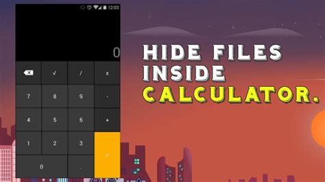How To Hide Files Inside Calculator Youtube