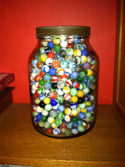 Jar Of Marbles From The 1950s Glass Marbles Marbles Images Vintage Toys