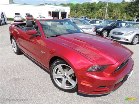 2014 Ruby Red Ford Mustang Gt Convertible 93482827