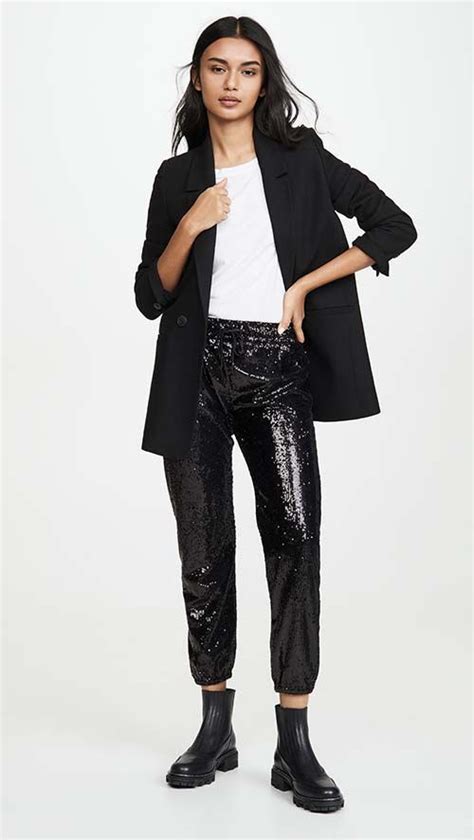 25 Best Sequin Pants For Holiday Parties And New Year S Eve Black Sequin Pants Sequin Pants