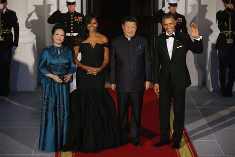 First Lady Michelle Obama Wears Custom Vera Wang Black Silk Crepe