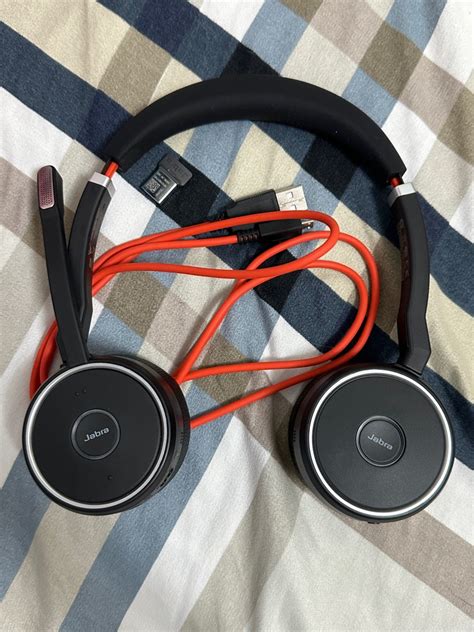 Jabra Evolve Headset With Active Noise Cancelling Audio Headphones