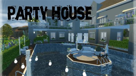 Party House Sims 4 Speed Build Youtube