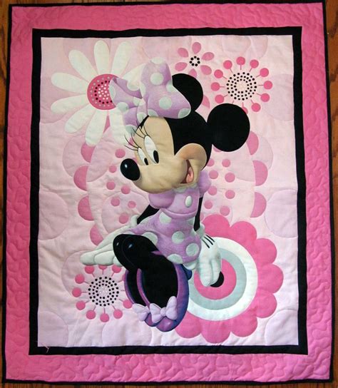 Minnie Mouse Pink Polka Dot Quilt Disney Quilt Child Quilt Etsy