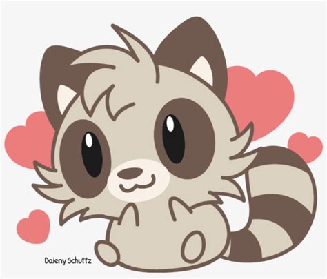 Raccoon Drawing Cute Chibi
