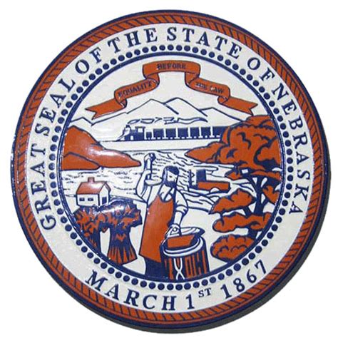 Nebraska State Seal Plaque American Plaque Company Military Plaques