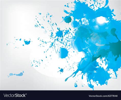 Colored Paint Splashes On Abstract Background Vector Image