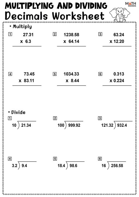 Grade 6 Multiplication Of Decimals Worksheets Free Printable K5
