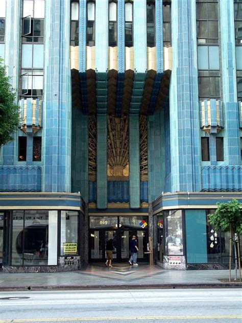 Front Entrance Of The Eastern Columbia Building Broadway Los Angeles