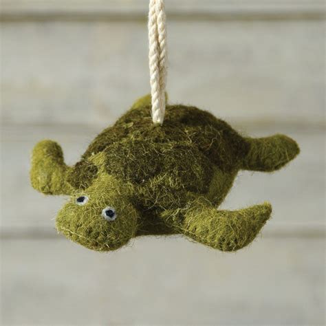 Felt Sea Turtle Ornament With Images Turtle Ornament Beach