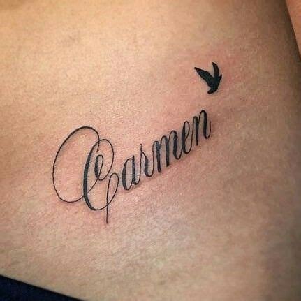 Top 53 Imagem Tatuajes Con Nombre De Carmen Thptletrongtan Edu Vn