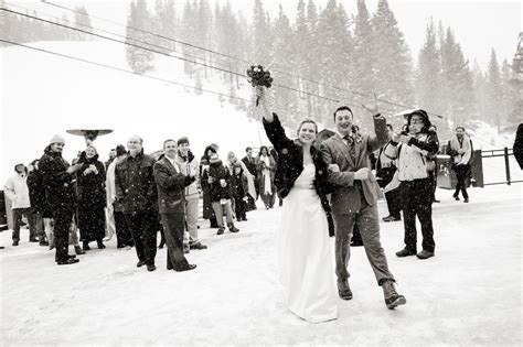 Tahoe Snowy Winter Wedding At Diamond Peak Lake Tahoe Wedding Winter