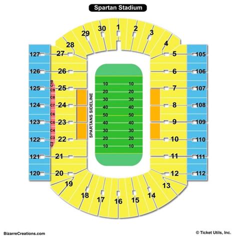 Spartan Stadium Seating Chart Seating Charts And Tickets
