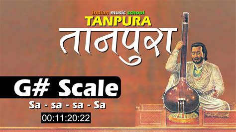 G Scale Tanpura 1 Hour Non Stop G Sharp Scale Tanpura Only Sa