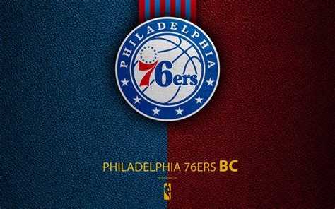 Download Wallpapers Philadelphia 76ers 4k Logo Basketball Club Nba