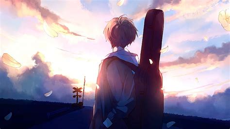 2048x1152 Anime Boy Guitar Painting 2048x1152 Resolution Backgrounds