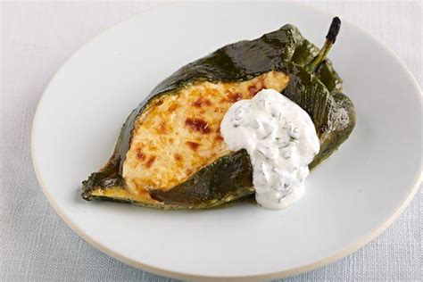 These Chiles Rellenos Are Baked With Cream Cheese Cheddar Cheese And A