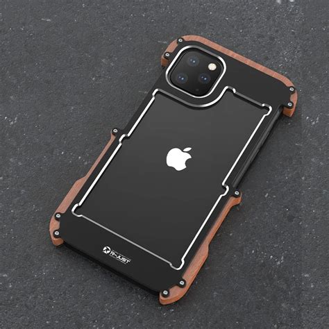 R Just Aluminum Metal Case For Iphone 12 11 Pro Max Back Cover