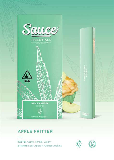 Apple Fritter Sauce Bars Disposable Inc