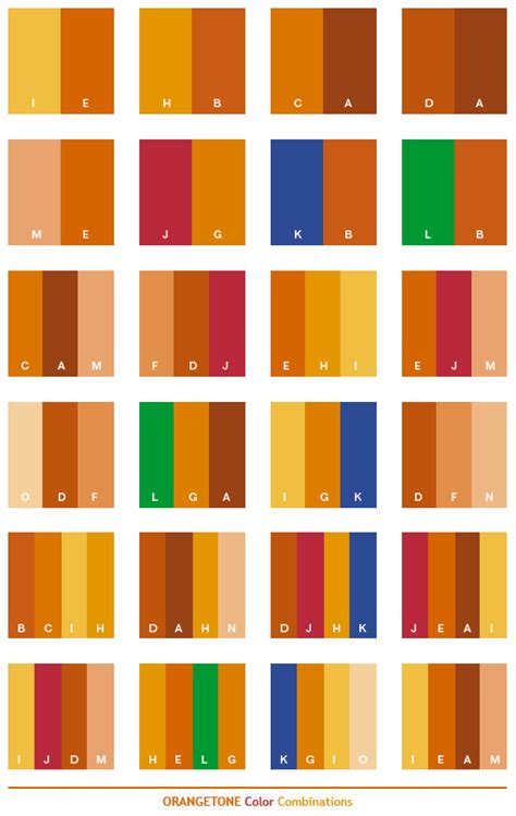 Orange Tone Color Schemes Color Combinations Color