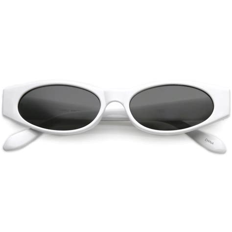 Extreme Thick Oval Sunglasses Neutral Colored Lens 53mm Sunglass La