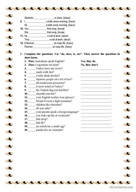 Present Simple Third Person English ESL Worksheets Pdf Doc