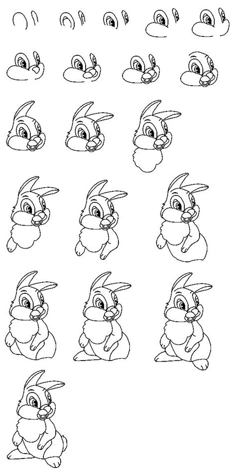 How To Draw Thumper Easy Drawings Disney Drawings Drawings