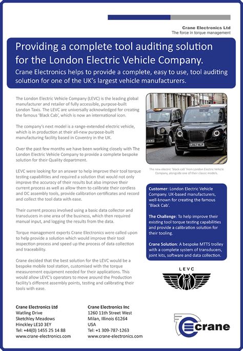 Providing a complete tool auditing solution for the London Electric