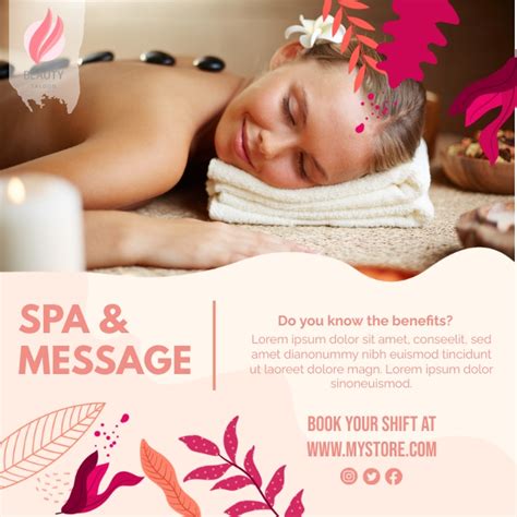 copy of spa and massage ads postermywall