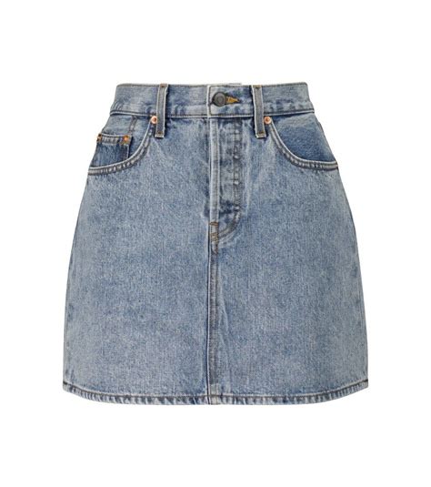 Mini Denim Skirt In Blue Short Jean Skirt Short Skirts Mini Skirts
