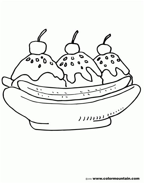Check spelling or type a new query. Banana Split Coloring Page - Coloring Home