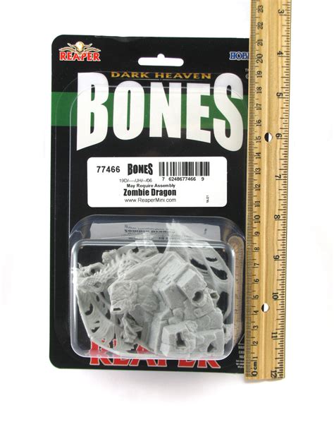 Reaper Miniatures Zombie Dragon 77466 Bones Unpainted Gray Plastic Mi