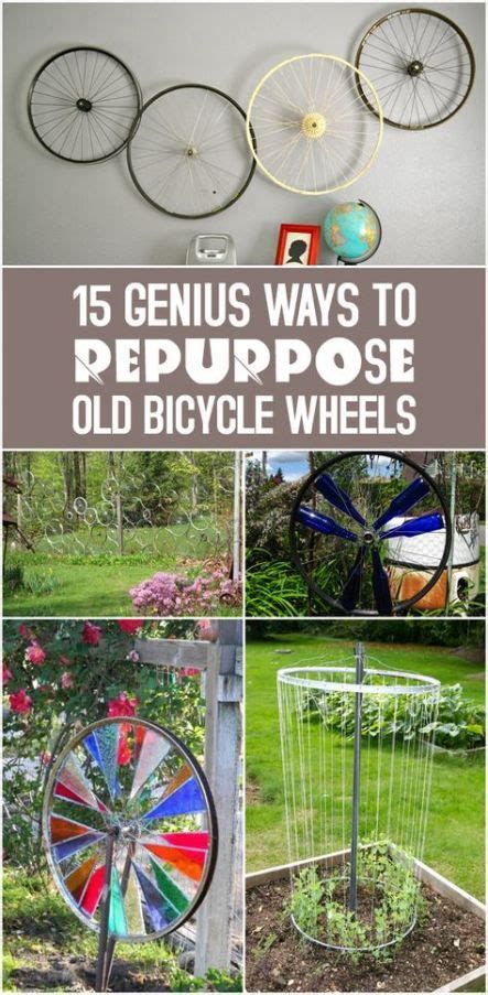 Garden Art Ideas Reuse Bicycle Wheel 54 Ideas Bicycle