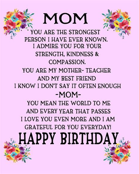 Cute Poems For Your Mom S Birthday Just Go Inalong