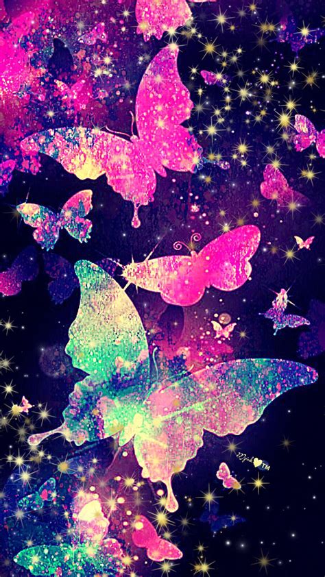 Desktop Girly Background Butterfly Wallpaper