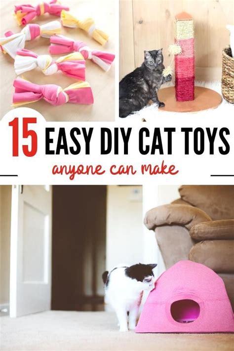 15 Easy Diy Cat Toys You Can Make For Your Kitty Today In 2020 Diy