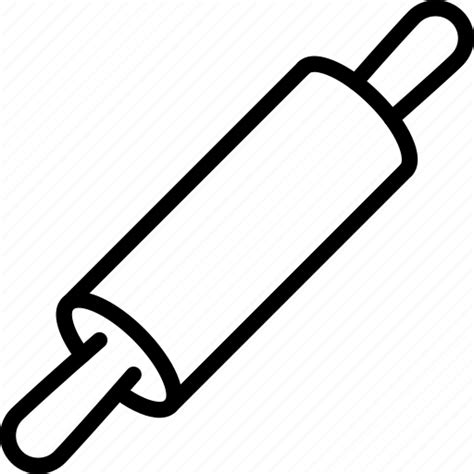 Cake Pastry Pin Rolling Rolling Pin Icon