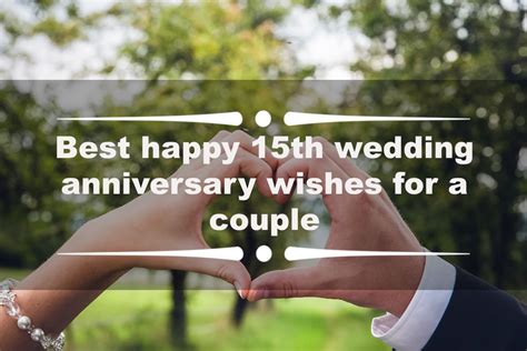 Best Happy 15th Wedding Anniversary Wishes For A Couple Ke