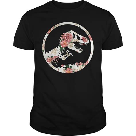 Official Jurassic Floral Jurassic Park Shirt Hoodie Sweater And V