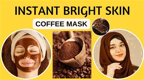 Homemade Coffee Face Mask For Bright Skin Results Ramsha Sultan YouTube