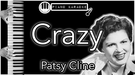 Crazy Patsy Cline Piano Karaoke Instrumental Youtube
